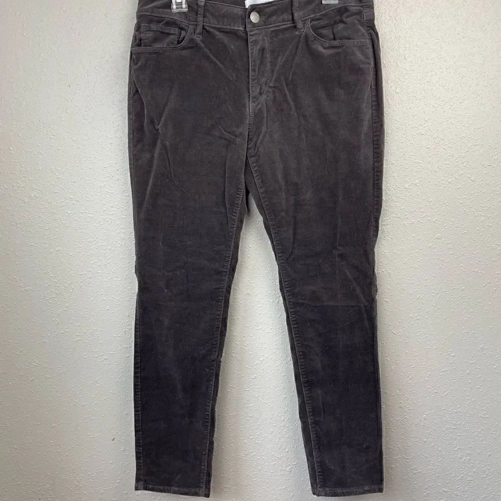 LOFT Brown Curvy Skinny Corduroy Pants Size 31 EUC